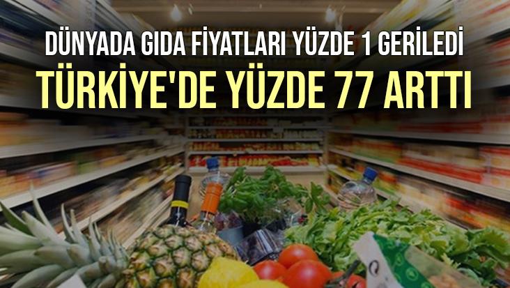 Dünyada Gıda Fiyatları Yüzde 1 Geriledi, Türkiye’De Yüzde 77 Arttı