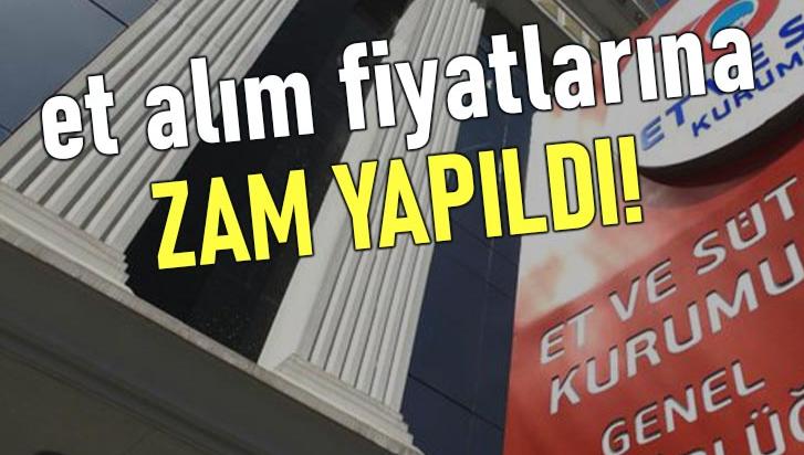 Et Alım Fiyatlarına Zam Yapıldı