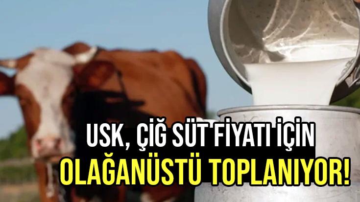 Usk, Çiğ Süt Fiyatı Için Olağanüstü Toplanıyor