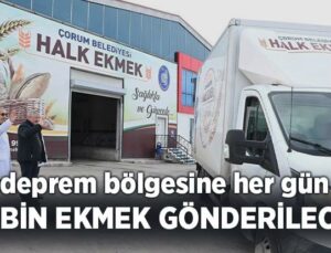 Deprem Bölgesine Her Gün 60 Bin Ekmek Gönderilecek