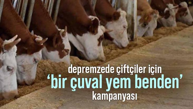 Depremzede Çiftçiler Için ‘Bir Çuval Yem Benden’ Kampanyası