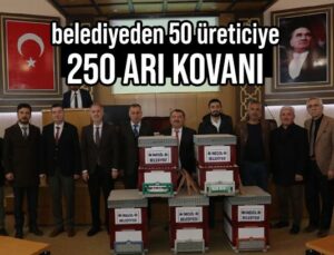 Belediyeden 50 Üreticiye 250 Arı Kovanı