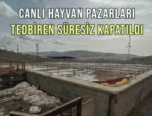 Canlı Hayvan Pazarları Tedbiren Kapatıldı