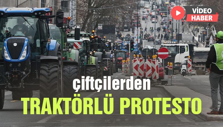 Çiftçilerden Traktörlü Protesto