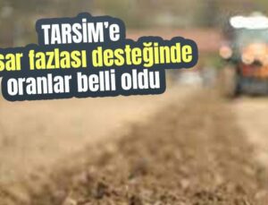 Tarsi̇m’e Hasar Fazlası Desteğinde Oranlar Belli Oldu