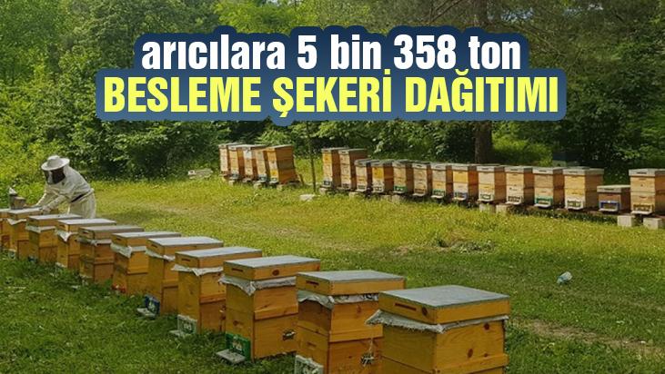 Arıcılara 5 Bin 358 Ton Besleme Şekeri Dağıtımı