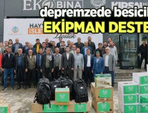 Depremzede Besicilere Ekipman Desteği