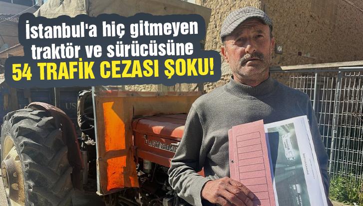 İstanbul’A Hiç Gitmeyen Traktör Ve Sürücüsüne 54 Kez Trafik Cezası Şoku