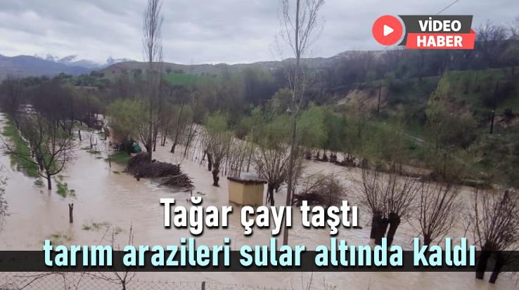 Tağar Çayı Taştı Tarım Arazileri Sular Altında Kaldı
