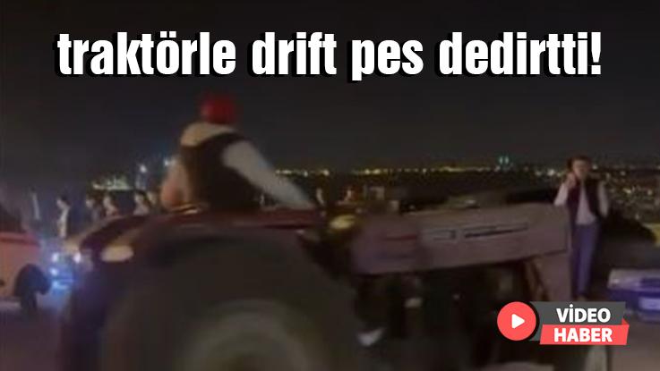 Traktörle Drift Pes Dedirtti!