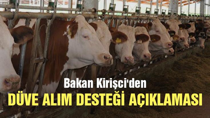 Bakan Kirişci’Den Düve Alım Desteği Açıklaması