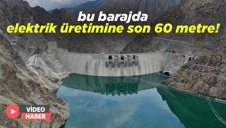 Bu Barajda Elektrik Üretimi Için Son 60 Metre
