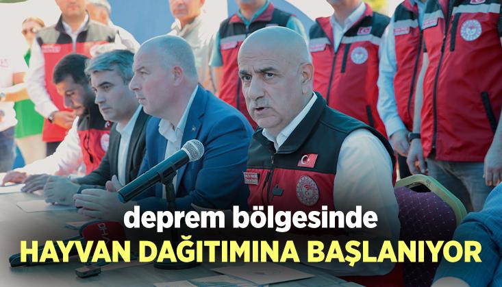 Kirişci Deprem Bölgesinde Hayvan Dağıtımına Başlanacağını Duyurdu