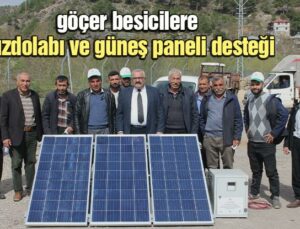 Göçer Besicilere Buzdolabı Ve Güneş Paneli Desteği