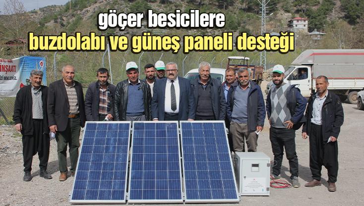 Göçer Besicilere Buzdolabı Ve Güneş Paneli Desteği
