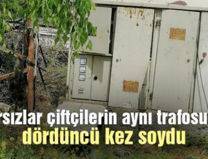 Hırsızlar Çiftçilerin Aynı Trafosunu Dördüncü Kez Soydu