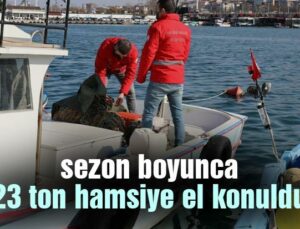 Sezon Boyunca 23 Ton Hamsiye El Konuldu