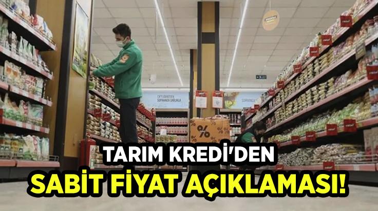 Tarım Kredi’Den Sabit Fiyat Açıklaması!