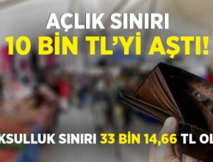 Türk-İş: Açlık Sınırı 10 Bin Tl’yi Aştı