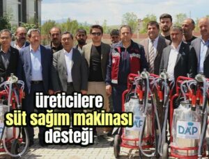 Üreticilere Süt Sağım Makinası Desteği