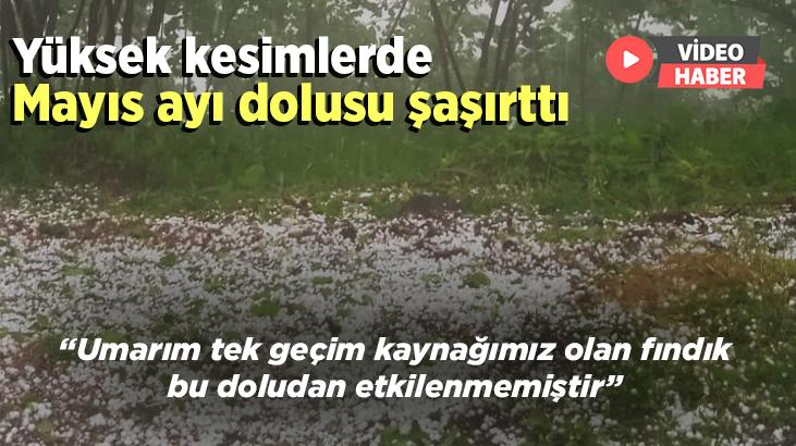 Yüksek Kesimlerde Mayıs Ayı Dolusu Şaşırttı