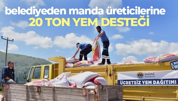 Belediyeden Manda Üreticilerine 20 Ton Yem Desteği