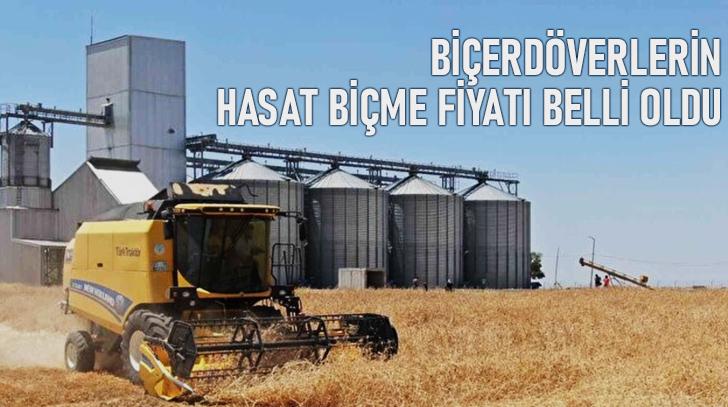 Biçerdöverlerin Hasat Biçme Fiyatı Belli Oldu