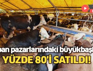 Kurban Pazarlarındaki Büyükbaşların Yüzde 80’I Satıldı