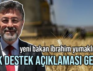 Yeni Bakan İbrahim Yumaklı’dan Ilk Destek Açıklaması Geldi