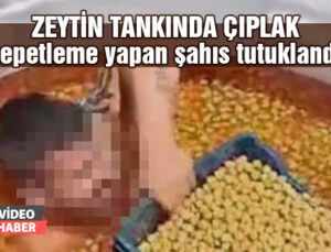 Zeytin Tankında Çıplak Sepetleme Yapan Şahıs Tutuklandı