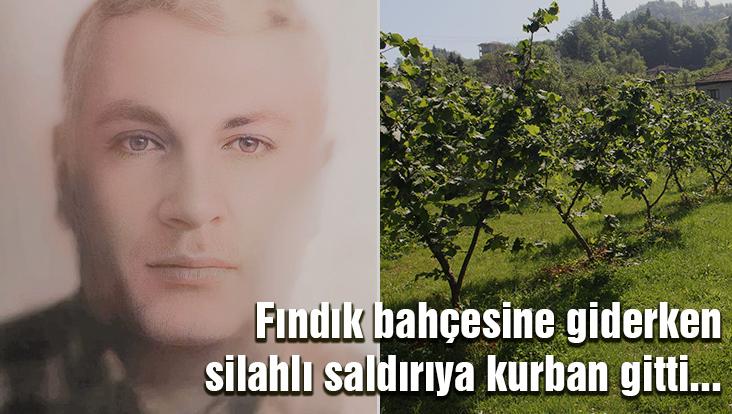 Fındık Bahçesine Giderken Silahlı Saldırıya Kurban Gitti