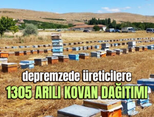 Depremzede Üreticilere 1305 Arılı Kovan Dağıtıldı