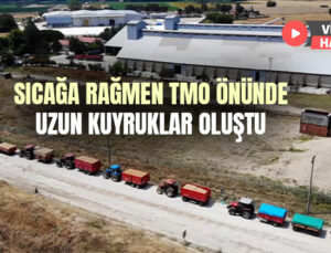 Sıcağa Rağmen Tmo Önünde Uzun Kuyruklar Oluştu