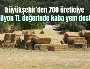 700 Üreticiye 3 Milyon Tl Değerinde Kaba Yem Desteği