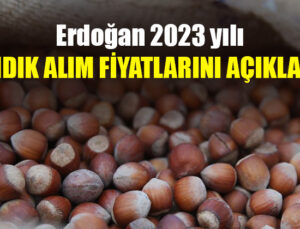 Erdoğan 2023 Yılı Fındık Alım Fiyatlarını Açıkladı