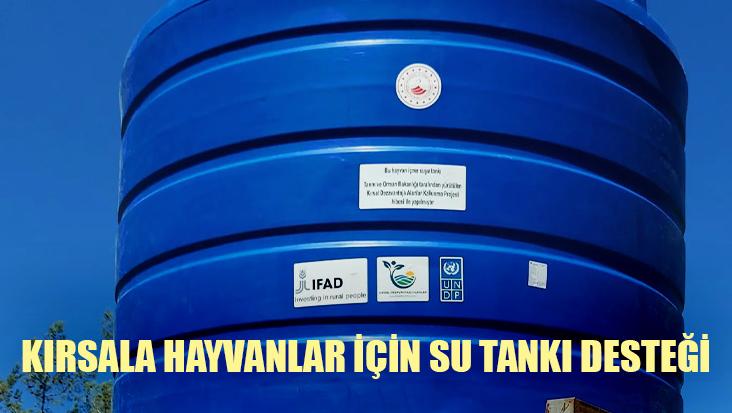 Kırsala Hayvanlar Için Su Tankı Desteği