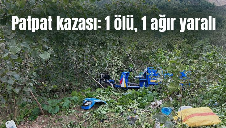 Patpat Kazası: 1 Ölü, 1 Ağır Yaralı