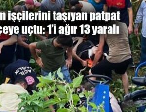 Tarım Işçilerini Taşıyan Patpat Bahçeye Uçtu: 1’I Ağır 13 Yaralı