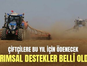 Çiftçilere Bu Yıl Için Ödenecek Tarımsal Destekler Belli Oldu 