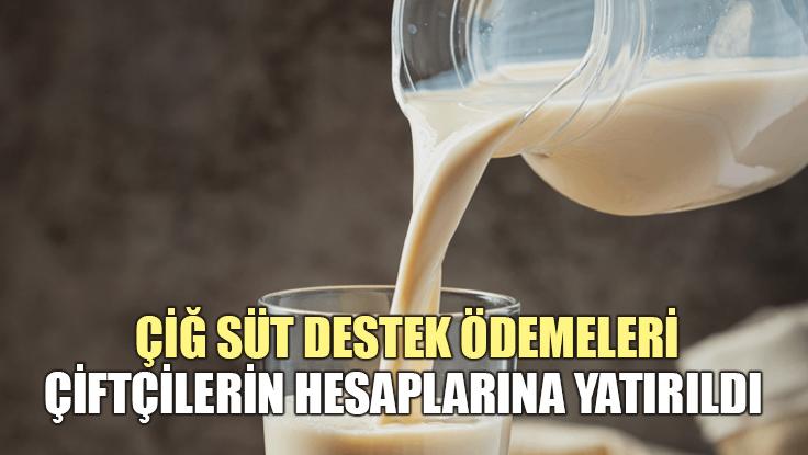 Çiğ Süt Destek Ödemeleri Çiftçilerin Hesaplarına Yatırıldı
