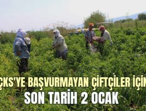 Çks’Ye Başvurmayan Çiftçiler Için Son Tarih 2 Ocak