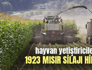 Hayvan Yetiştiricilerine 1923 Mısır Silajı Hibesi 