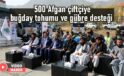 500 Afgan çiftçiye buğday tohumu ve gübre desteği