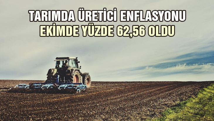 Tarımda Üretici Enflasyonu Ekimde Yüzde 62,56 Oldu