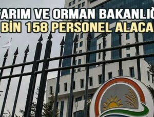 Tarım Ve Orman Bakanlığı 2024’Te 7 Bin 158 Personel Alacak!