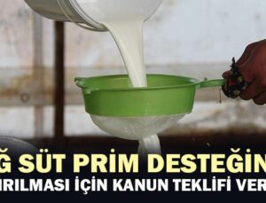 Çiğ Süt Prim Desteğinin Artırılması Için Kanun Teklifi Verildi