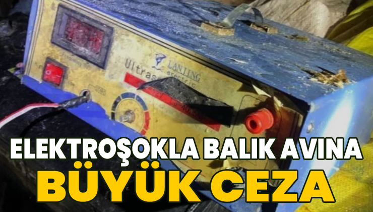 Elektroşokla Balık Avlayanlara Büyük Ceza