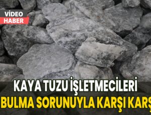 Kaya Tuzu Işletmecileri Tuz Bulma Sorunuyla Karşı Karşıya