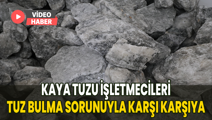 Kaya Tuzu Işletmecileri Tuz Bulma Sorunuyla Karşı Karşıya