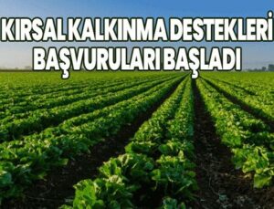 Kırsal Kalkınma Destekleri Başvuruları Başladı